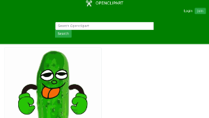 openclipart圖庫：Silly gherkin-資源代表圖