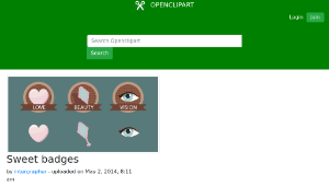 openclipart圖庫：Sweet badges-資源代表圖