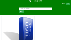 openclipart圖庫：USB flash not green-資源代表圖