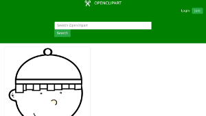 openclipart圖庫：cartoon snow kid縮圖