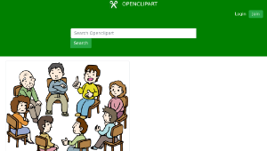 openclipart圖庫：Group Therapy
