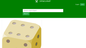 openclipart圖庫：die