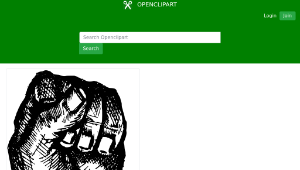 openclipart圖庫：Smash Fist!