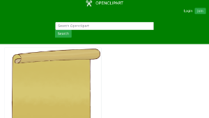 openclipart圖庫：Scroll 2