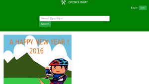 openclipart圖庫：Happy New Year 2016-02-資源代表圖