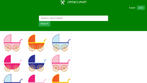 openclipart圖庫：Baby Carriages