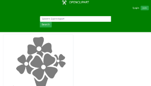 openclipart圖庫：Flowers in a vase縮圖