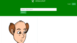 openclipart圖庫：Bald man-資源代表圖