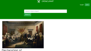 openclipart圖庫：Declaration of Independence