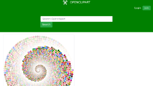 openclipart圖庫：Colorful Swirling Circles Vortex 5 No Background-資源代表圖