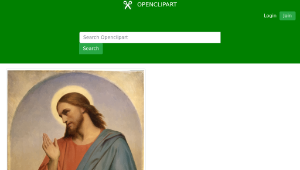 openclipart圖庫：Christ Weeping Over Jerusalem
