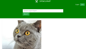 openclipart圖庫：Bright Eyed Cat