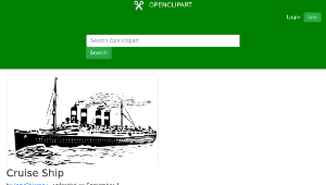 openclipart圖庫：Cruise Ship
