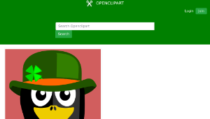openclipart圖庫：Irish Penguin縮圖