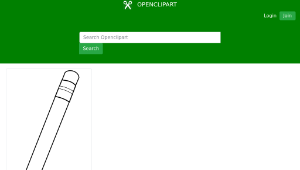 openclipart圖庫：P for Pencil for coloring縮圖