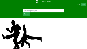openclipart圖庫：Capoeristas