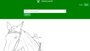 openclipart圖庫：Horse Chest Plate縮圖