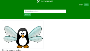 openclipart圖庫：Pixie penguin縮圖