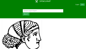 openclipart圖庫：Grecian hairdressing 7-資源代表圖