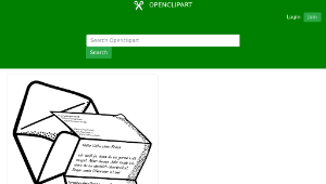 openclipart圖庫：letter - lineart縮圖