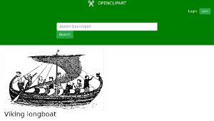 openclipart圖庫：Viking longboat縮圖