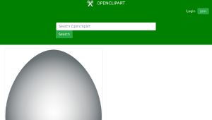 openclipart圖庫：Grayscale Easter Egg-資源代表圖