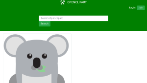 openclipart圖庫：Baby Koala-資源代表圖