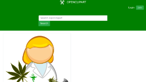 openclipart圖庫：Medical cannabis - pharmacist縮圖