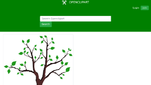 openclipart圖庫：Sparse Foliage Tree-資源代表圖