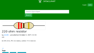 openclipart圖庫：220 ohm resistor-資源代表圖