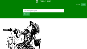 openclipart圖庫：I'll keep them at bay-資源代表圖