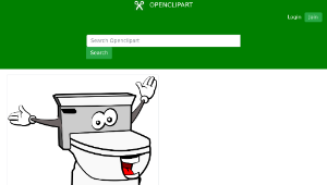 openclipart圖庫：Kawaii Toilet-資源代表圖