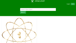 openclipart圖庫：Gold Atom Enhanced No Background-資源代表圖