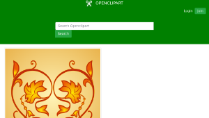 openclipart圖庫：Flower Heart Pattern-資源代表圖