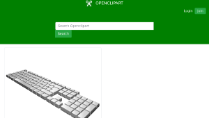 openclipart圖庫：keyboard perspective