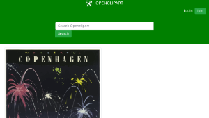 openclipart圖庫：Vintage Travel Poster Copenhagen-資源代表圖