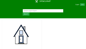 openclipart圖庫：White House-資源代表圖