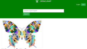 openclipart圖庫：Iridescent Butterfly-資源代表圖