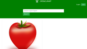 openclipart圖庫：Vector Heart Tomato-資源代表圖