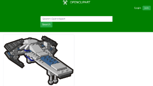 openclipart圖庫：Clip is a Brick - Star Wars Sith infiltrator, set 4493-資源代表圖