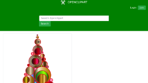 openclipart圖庫：Colorful Abstract Circles Christmas Tree 2-資源代表圖