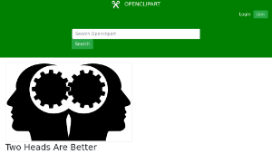 openclipart圖庫：Two Heads Are Better Than One-資源代表圖