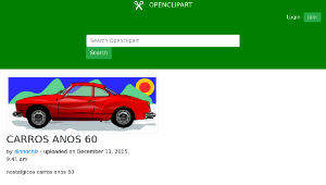 openclipart圖庫：CARROS ANOS 60