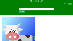 openclipart圖庫：Cow - vaca-資源代表圖