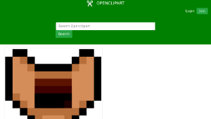 openclipart圖庫：Pixel Cardboard Box Opened-資源代表圖