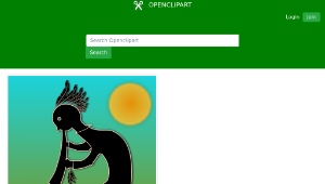 openclipart圖庫：Kokopelli-資源代表圖