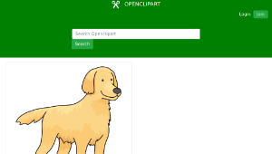 openclipart圖庫：dog - Golden Retriever-資源代表圖