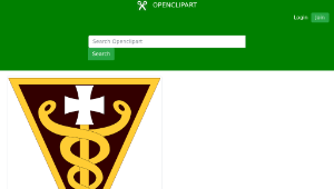 openclipart圖庫：3rd Medical Command Shoulder Sleeve Insignia (US Army)縮圖