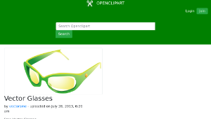 openclipart圖庫：Vector Glasses-資源代表圖