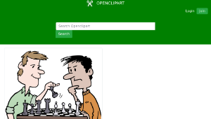 openclipart圖庫：Chess Players - Colour縮圖